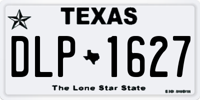 TX license plate DLP1627