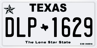 TX license plate DLP1629