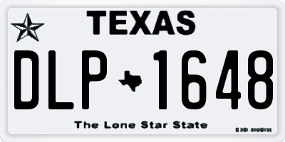 TX license plate DLP1648