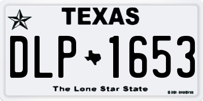 TX license plate DLP1653