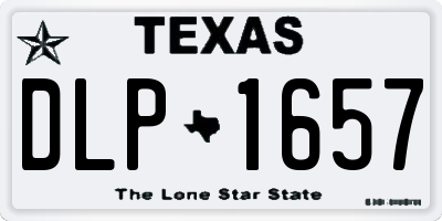 TX license plate DLP1657