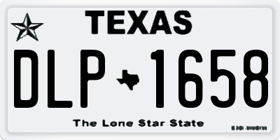 TX license plate DLP1658
