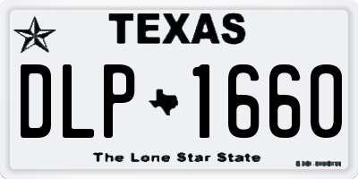 TX license plate DLP1660