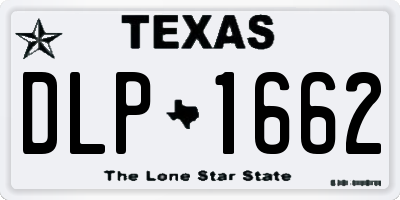 TX license plate DLP1662