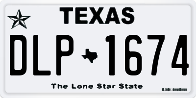 TX license plate DLP1674