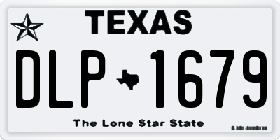 TX license plate DLP1679