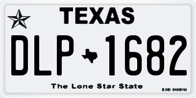 TX license plate DLP1682