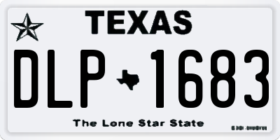 TX license plate DLP1683