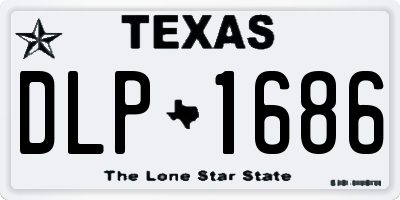 TX license plate DLP1686