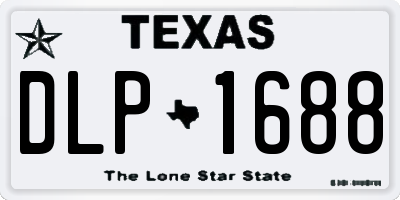 TX license plate DLP1688