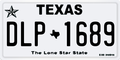 TX license plate DLP1689