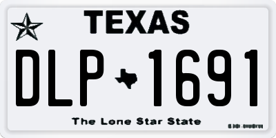 TX license plate DLP1691