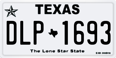 TX license plate DLP1693