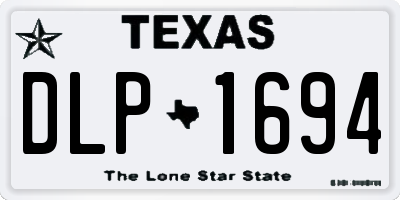 TX license plate DLP1694