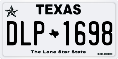 TX license plate DLP1698