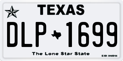 TX license plate DLP1699