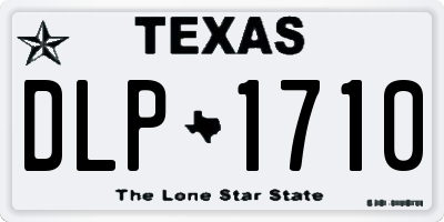 TX license plate DLP1710