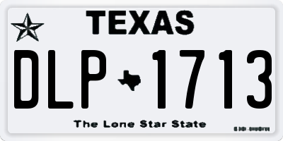TX license plate DLP1713