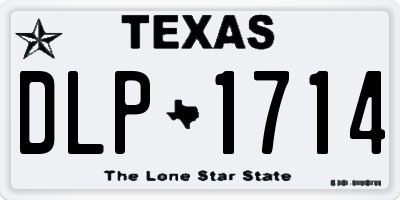 TX license plate DLP1714