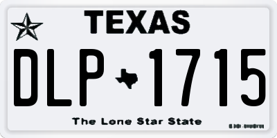 TX license plate DLP1715