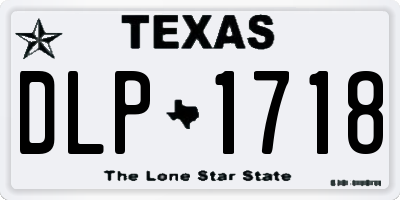 TX license plate DLP1718