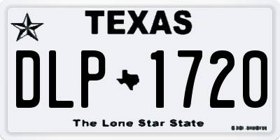 TX license plate DLP1720