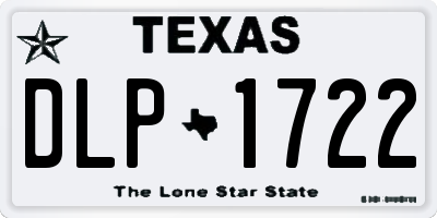 TX license plate DLP1722