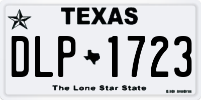 TX license plate DLP1723