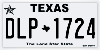 TX license plate DLP1724