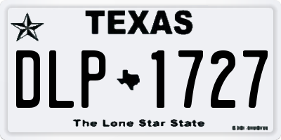 TX license plate DLP1727