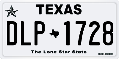 TX license plate DLP1728