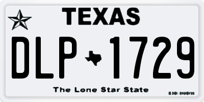 TX license plate DLP1729