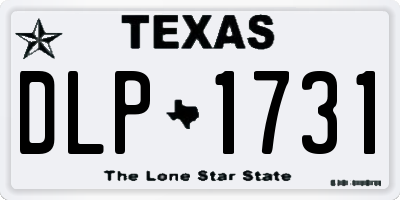 TX license plate DLP1731