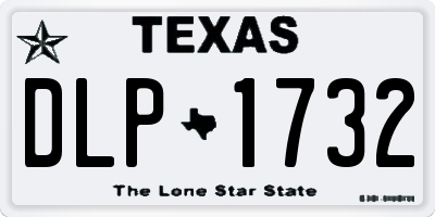 TX license plate DLP1732