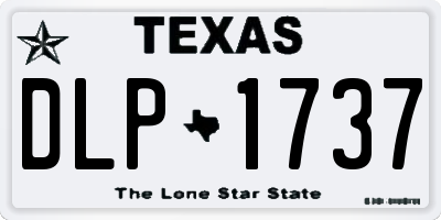 TX license plate DLP1737