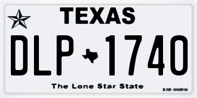 TX license plate DLP1740
