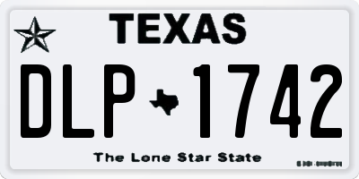TX license plate DLP1742