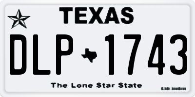 TX license plate DLP1743