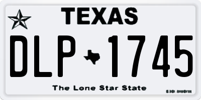 TX license plate DLP1745