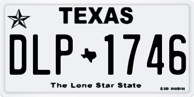 TX license plate DLP1746