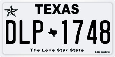 TX license plate DLP1748