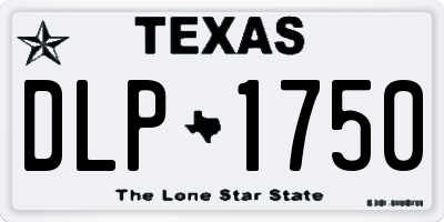 TX license plate DLP1750