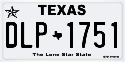 TX license plate DLP1751
