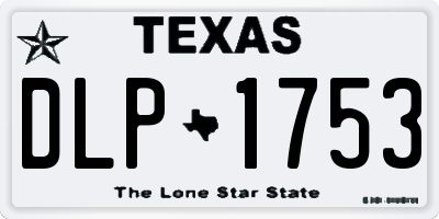 TX license plate DLP1753