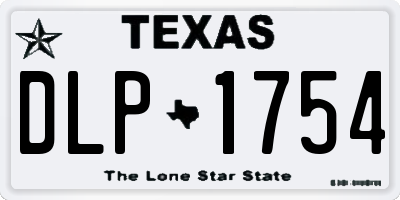 TX license plate DLP1754