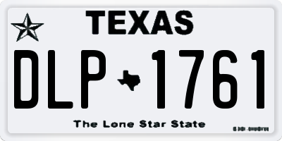 TX license plate DLP1761
