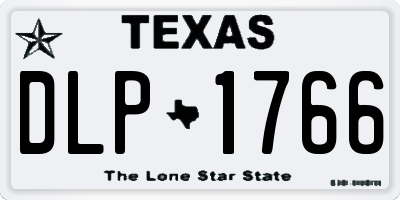 TX license plate DLP1766