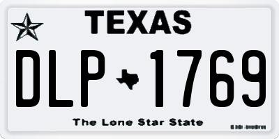 TX license plate DLP1769