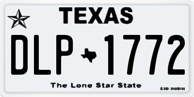 TX license plate DLP1772