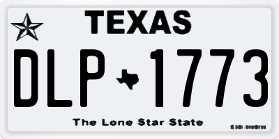 TX license plate DLP1773